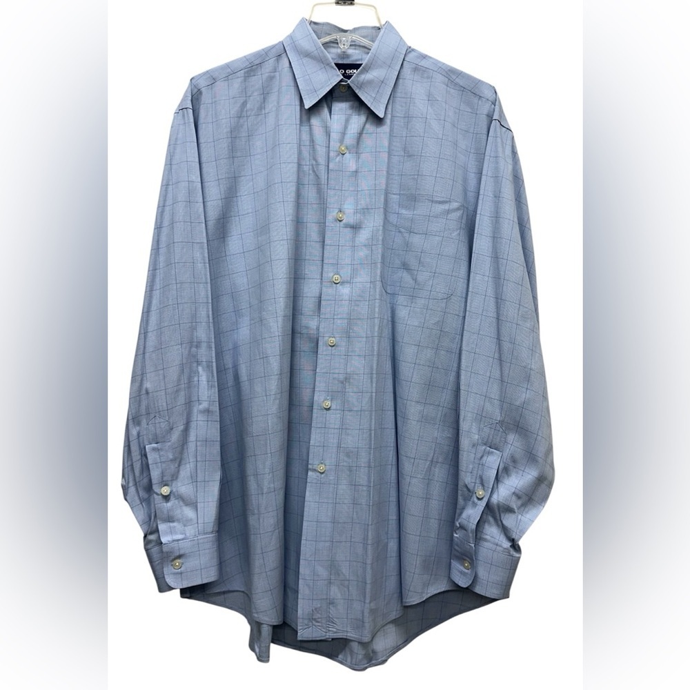 Ralph Lauren Polo Golf Button Down Long Sleeve Shirt Mens M Lofting Cotton Blend